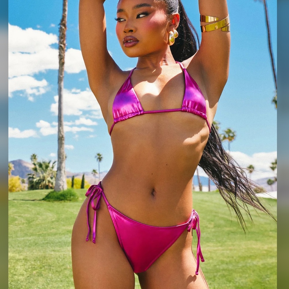Fashion Nova Metallic Bikini